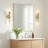 Aluminum Rectangle Bathroom Mirror, 40" x 30" Wall Mirror with Metal Frame Gold-273641497-271973380
