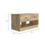 Banc de rangement rectangulaire à 2 tiroirs et 2 tiroirs-138554691