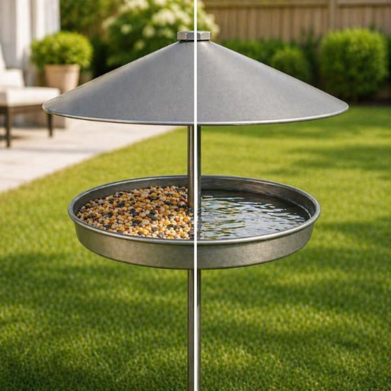 Metal Bird Feeding Stand