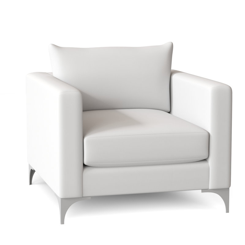 Vess Upholstered Armchair, Peyton Pearl