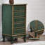 Commodes et commodes rectangulaires en bois manufacturé vert