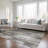 Washable Abstract Indoor / Outdoor Rug-997990252