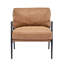 Option de siège moderne de 27,64 po avec rembourrage généreux pour la détente, structure en métal et éléments décoratifs en bois, convient à différents espaces de bureau, largeur de 30,6 po, fauteuil à coussin souple de 21,14 lb-448064393