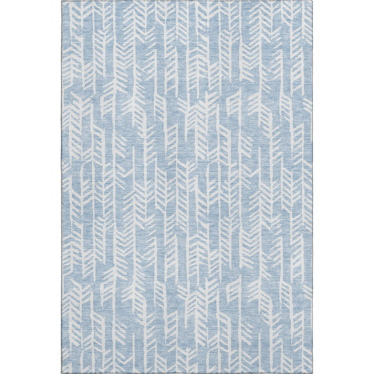 Premium Machine Washable Prisco Sky Rug