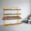 Étagère de rangement horizontale en bois robuste à 4 niveaux-49971456