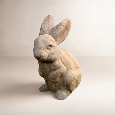 Rabbit Ears Up Garden Statue