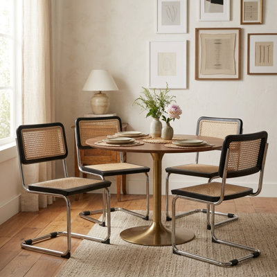 Chaise d'appoint en brun
