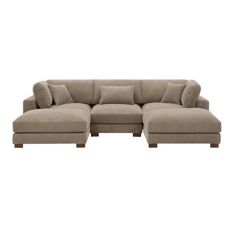 Axminster Sectional Sofa, Camel