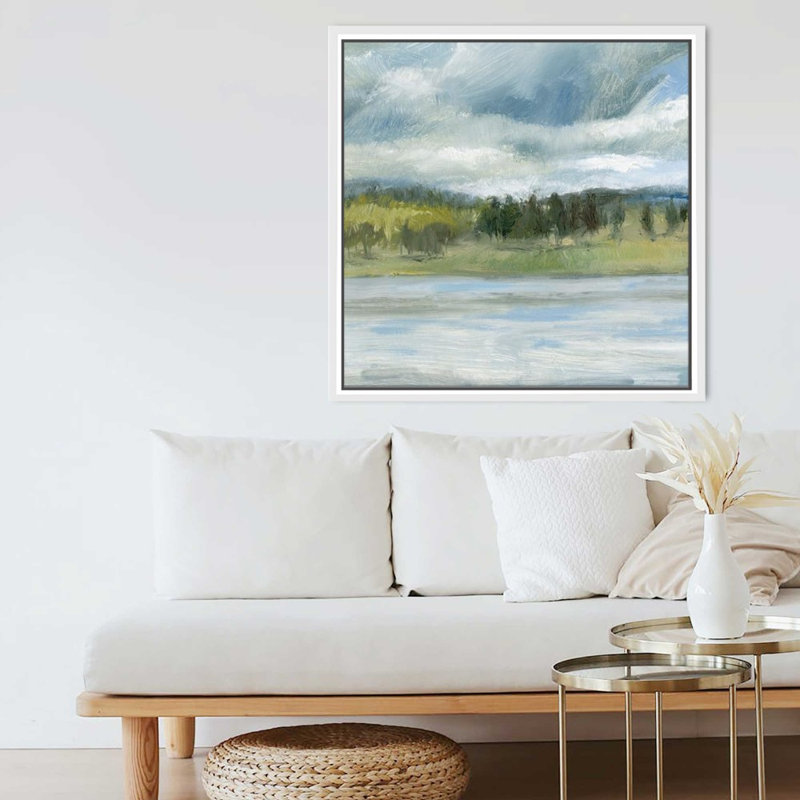 "Interior Lake I" par James Wiens - Impression sur toile, 24" H x 24" W, White