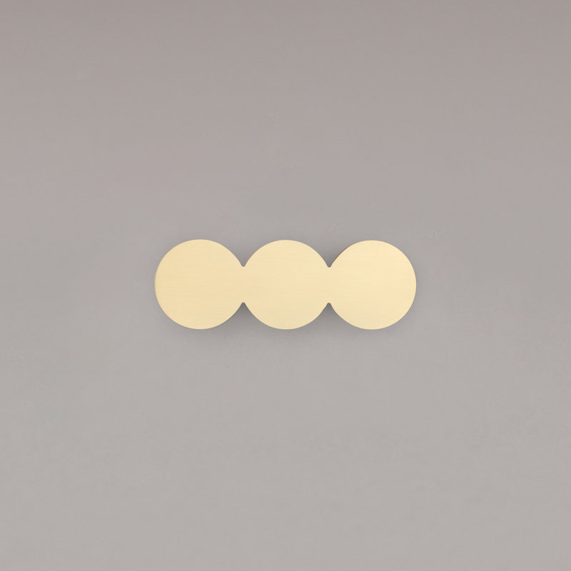 Poignée 3 po Trio, Satin Brass