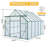 8X10ft Double Door Polycarbonate Greenhouse Raised Base And Anchor Aluminum Heavy Duty Walk-In Greenhouses-114766620