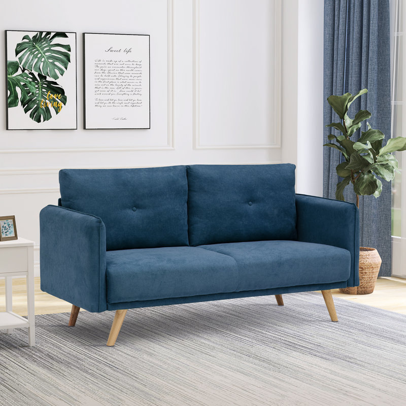 Causeuse Islandais Fresh Tone, 100 % polyester bleu