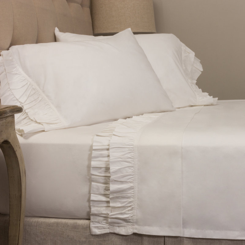 Sheet Set, Queen Sheet Set + 2 Pillowcases, White