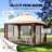 10 Ft. W x 13 Ft. D Metal Patio Gazebo