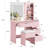  Vanity Desk with Mirror and Lights - Modern Makeup Dressing Table with Outlets, Storage Stool, 4 Drawers & Hair Dryer Holder - 3 Colors LED Vanity Mirror, Vanities for Bedroom-832642356