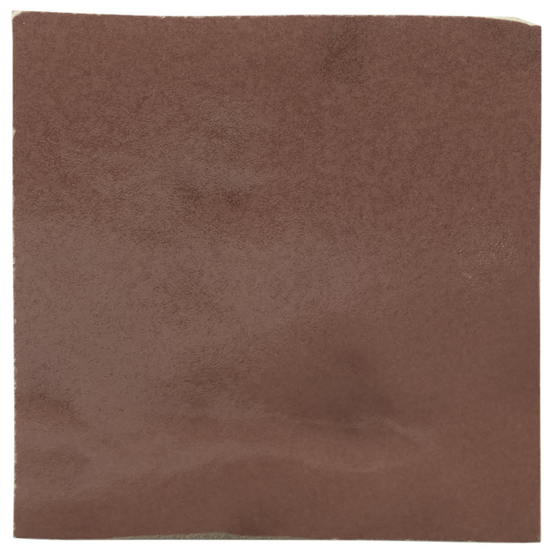 Virello 4x4 Glossy Ceramic Wall Tile, Chestnut Brown