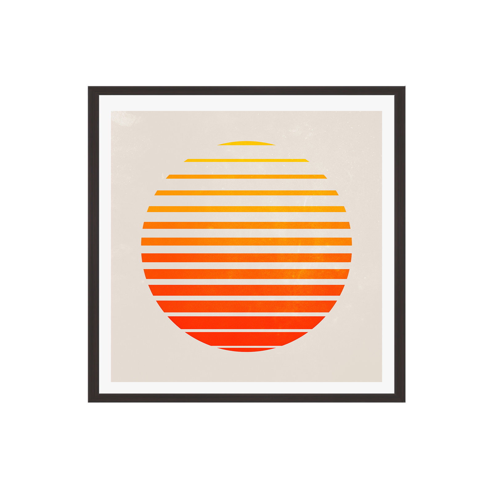 Springs 3 Rising Sun Edit by Ayeyokp, Yes, Espresso Single Picture Framed, 30" H x 30" W x 0.75" D