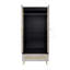 Armoire-penderie Armoire avec 2 portes en rotin et 1 tiroir, armoire de rangement pour vêtements avec tringle