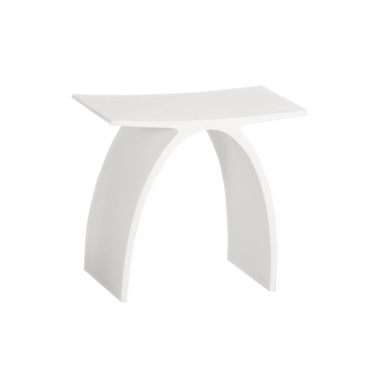 Ovale Solid Surface Accent Stool