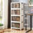 4 Tier Stackable Foldable Storage Bins with Lid and Wheels