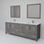 Ensemble de robinet de meuble-lavabo double l 80 po x P 22 po et miroirs 30 po.-113025063-51244992