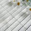Stacked 3" x 1" Marble Linear Mosaic Wall & Floor Tile-1240184604