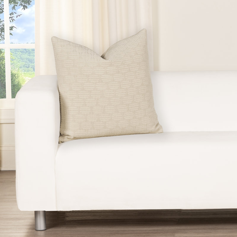 Coussin Odeon, 30" x 30", Polyfill, Crème