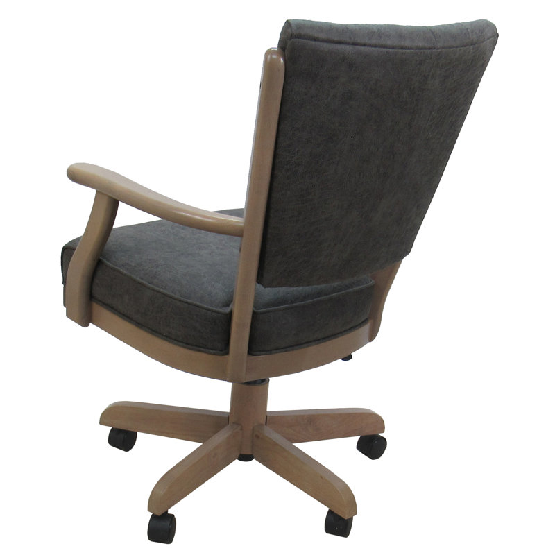 Fauteuil de roulette pivotant Classic, Wapiti du Nord-Ouest, Blanc délavé, Blanc délavé