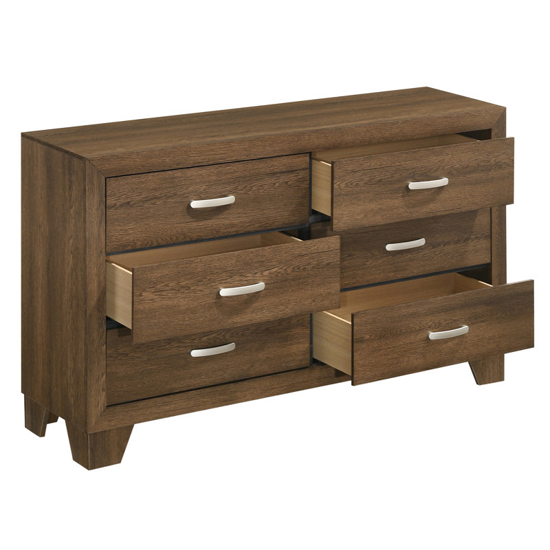 Lillie 59'' W 6 - Drawer Dresser, Oak