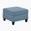 Velines 26" Mid Century Modern Textured Square Ottoman with Tufted Details, Hidden Storage Compartment