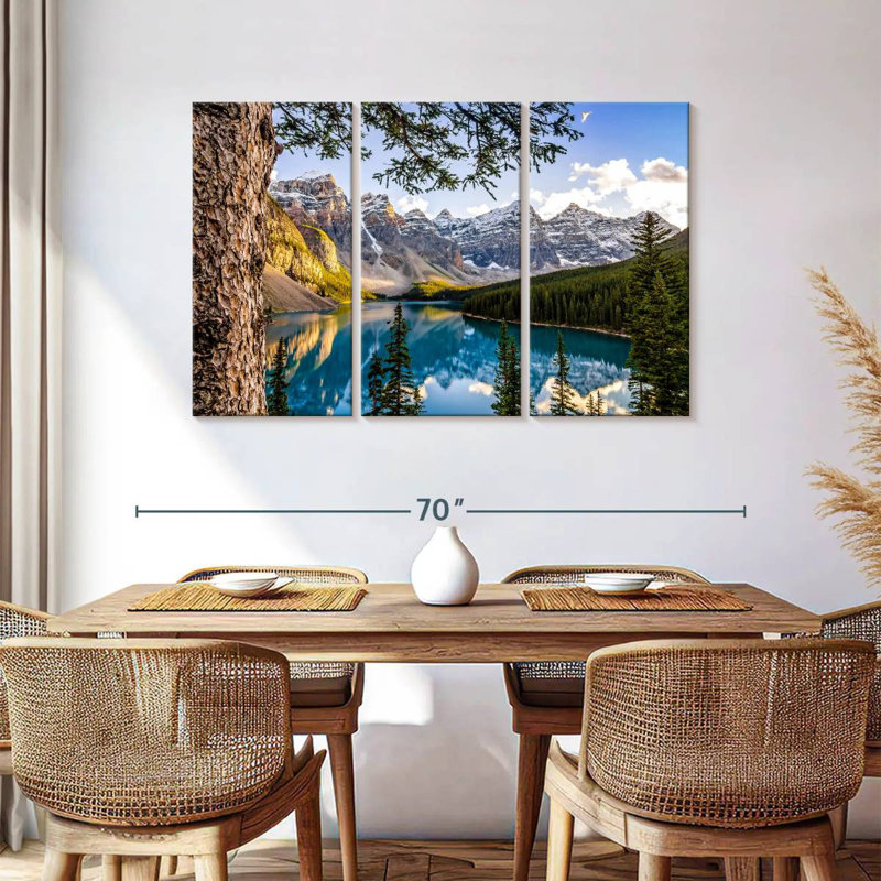 Paysage du lac Alvord Morain, H 36 po x l 57 po