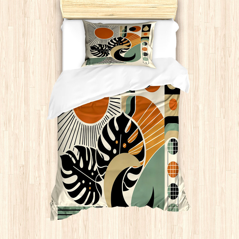 Monstera Duvet Cover, Twin Duvet Cover + 1 Standard Shams