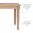 Hillary 60" Solid Wood Farmhouse Dining Table