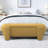Cineus Oval Fabric Upholstered Storage Ottoman-116581590
