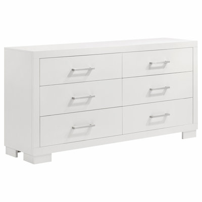 Tokyo White 5-piece Platform Bedroom Set with 2 Nightstands