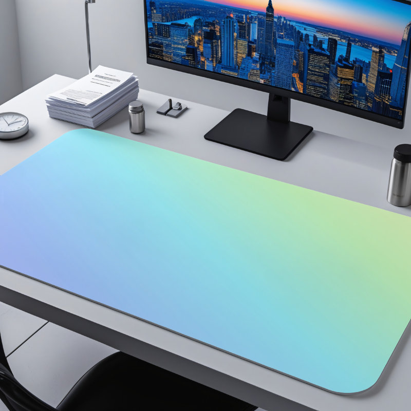 Polyester Desk Pad, 14.4x12.1