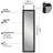 Anjolina 12 x 48 Over The Door - Full Length Hanging Mirror with Shatter-Resistant Glass-74187144