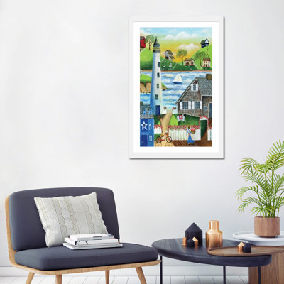 "By the Sea" par Cheryl Bartolo-impression d’art graphique