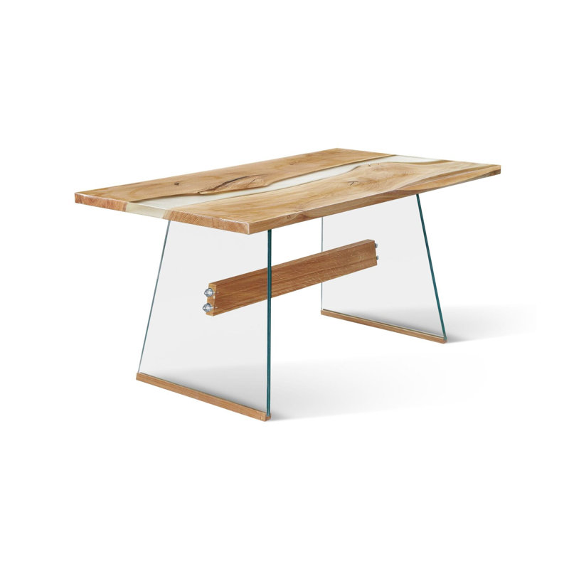 McCurtain Oak Solid Wood Top Dining Table