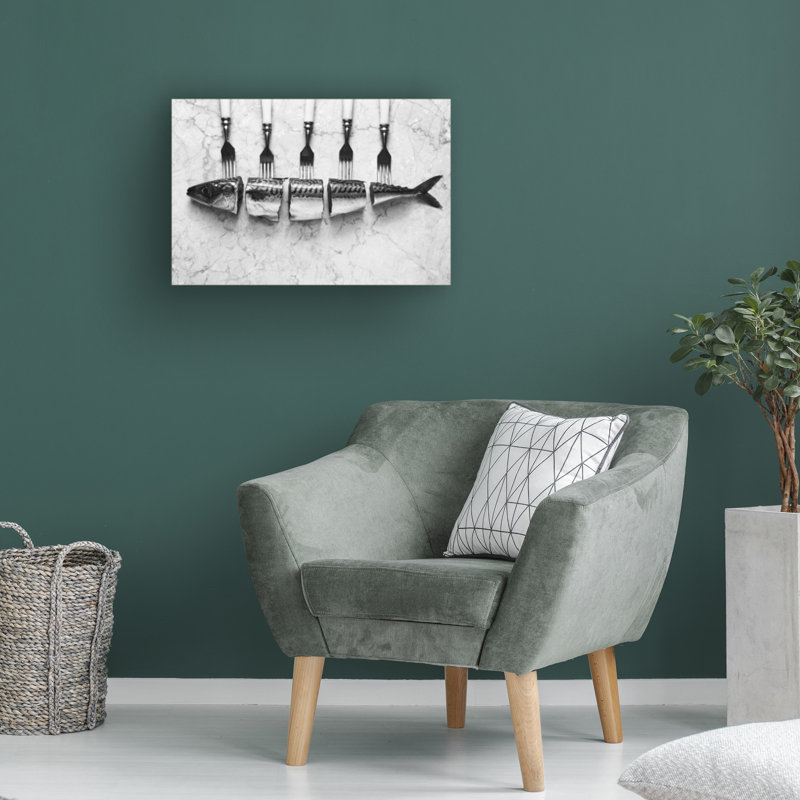 Aleksandrova Karina Mackerelaforks, art sur toile, H 12 po x l 19 po