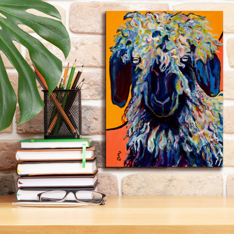 «Epic Graffiti» Adelita »par Pat Saunders, art mural sur toile blanche, 12 po x 16 po, H 16 po x l 12 po