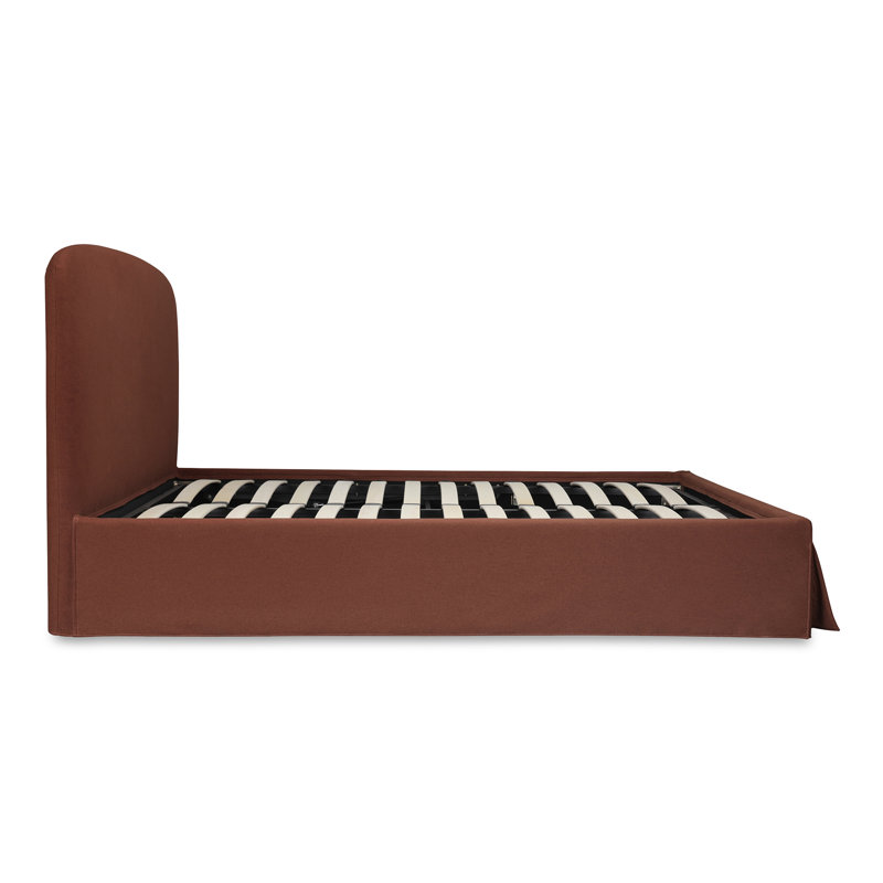 Windcrest Upholstered Platform Storage Bed, Queen, Cream