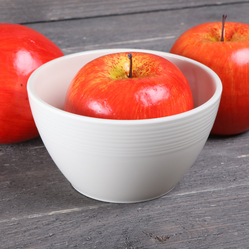 Maya 4.75" Melamine Round Bowl, Cream