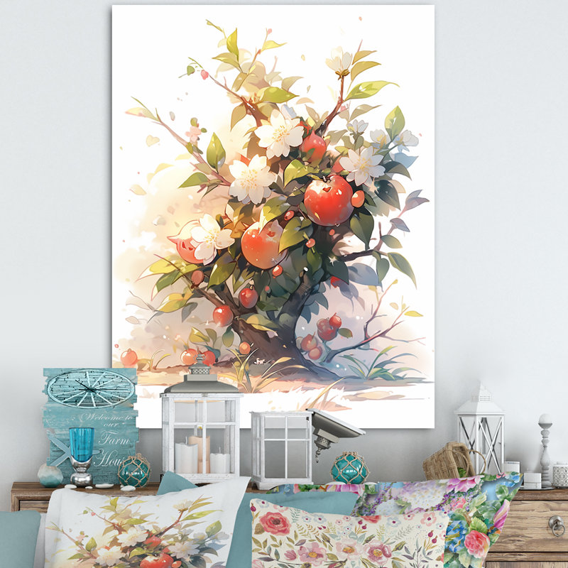 «A Gardens Flower Grace II», reproduction sur toile, Toile tendue, H 32 po x l 16 po x P 1 po