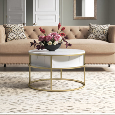 Rothwell Lift Top  Coffee Table ,Extendable Round Cocktail Table