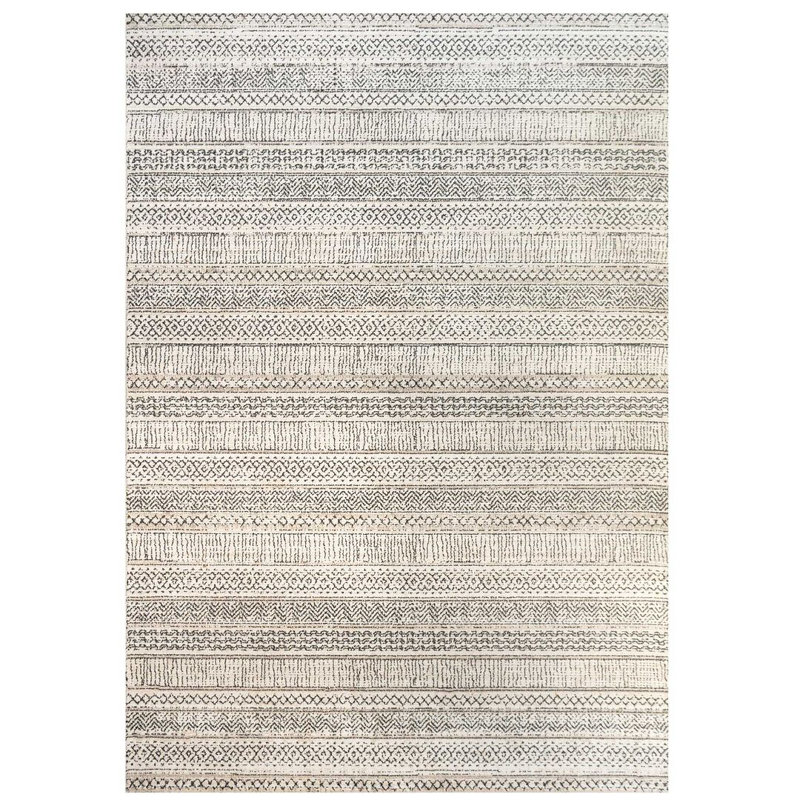 Gorgas Striped Shag Area Rug, Rectangle 160 x 230cm
