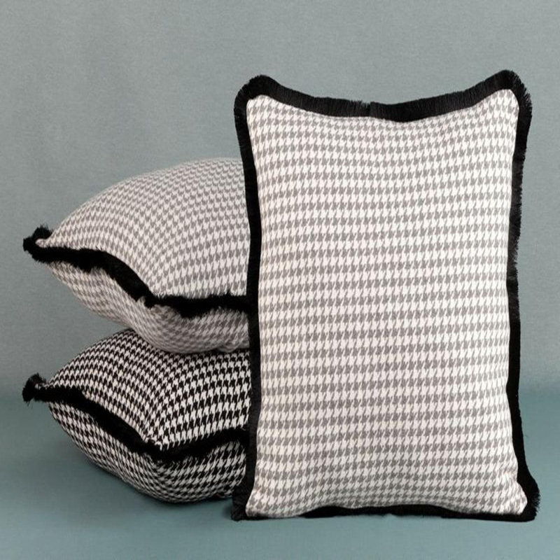 Pepitka Pillowcase, White/Black
