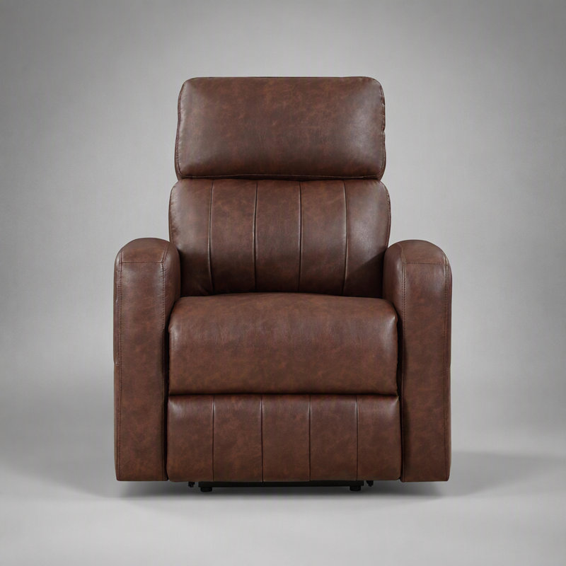 Fauteuil releveur électrique avec revêtement en similicuir respirant, mécanisme de levage doux et design transitionnel pour un confort et une mobilité optimaux.