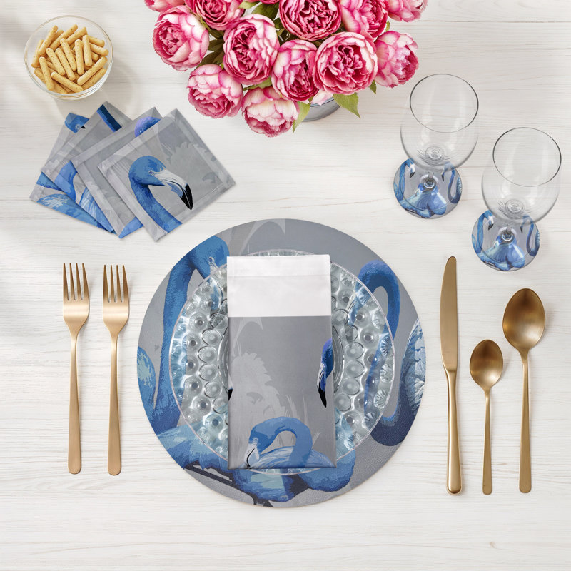 Palm Springs Cotton Sateen Cocktail Napkins, Beverley