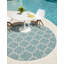 Tapis intérieur / extérieur bleu sarcelle Annetrude-133261212-133261219